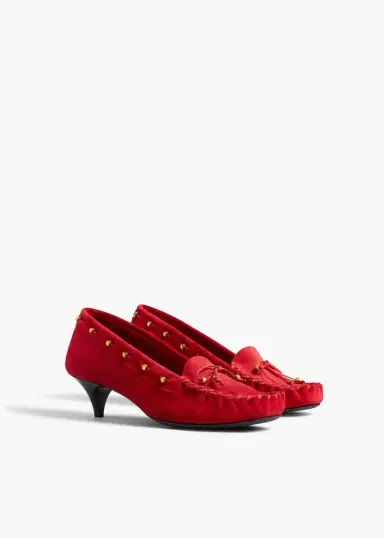Khaite Milly Pump In Lipstick Suede | Thumbnail 2 Khaite Milly Pump In Lipstick Suede | Thumbnail 2