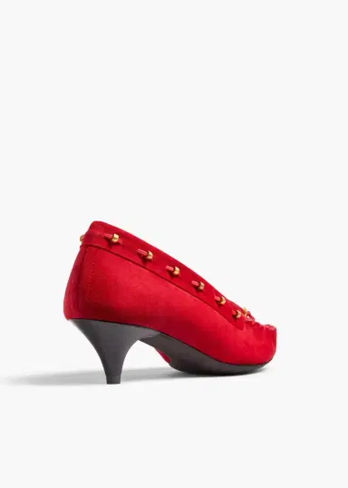 Khaite Milly Pump In Lipstick Suede | Thumbnail 4 Khaite Milly Pump In Lipstick Suede | Thumbnail 4