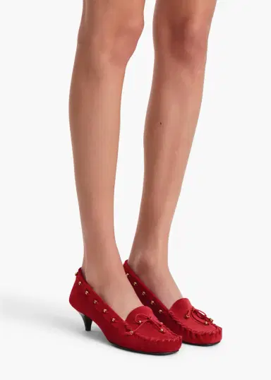 Khaite Milly Pump In Lipstick Suede | Thumbnail 5 Khaite Milly Pump In Lipstick Suede | Thumbnail 5
