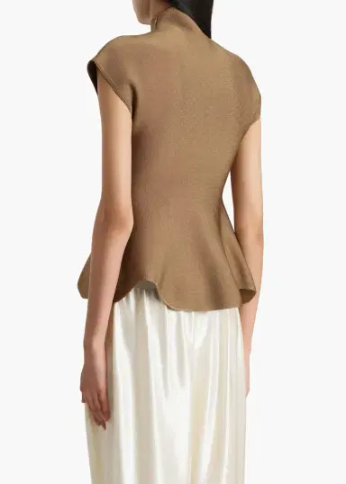 Khaite Andra Top In Carob | Thumbnail 4 Khaite Andra Top In Carob | Thumbnail 4