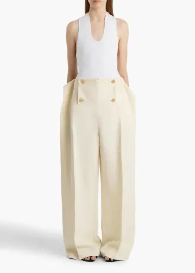 Khaite Ila Pant In Natural | Thumbnail 2 Khaite Ila Pant In Natural | Thumbnail 2