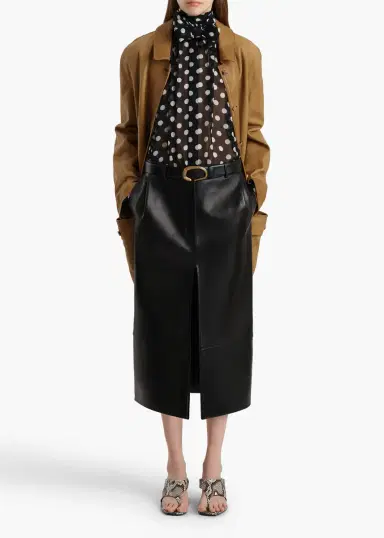 Khaite Vali Top In Black With White Dots | Thumbnail 2 Khaite Vali Top In Black With White Dots | Thumbnail 2
