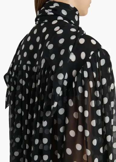 Khaite Vali Top In Black With White Dots | Thumbnail 8 Khaite Vali Top In Black With White Dots | Thumbnail 8