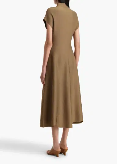 Khaite Lyra Dress In Carob | Thumbnail 4 Khaite Lyra Dress In Carob | Thumbnail 4