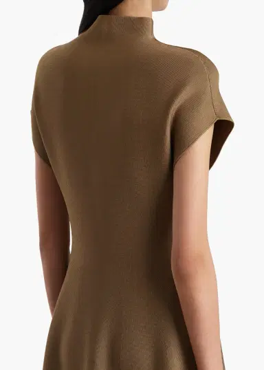 Khaite Lyra Dress In Carob | Thumbnail 6 Khaite Lyra Dress In Carob | Thumbnail 6