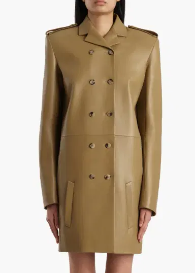 Khaite Sadra Coat In Golden Ochre | Thumbnail 3 Khaite Sadra Coat In Golden Ochre | Thumbnail 3