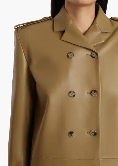 Khaite Sadra Coat In Golden Ochre | Thumbnail 5 Khaite Sadra Coat In Golden Ochre | Thumbnail 5