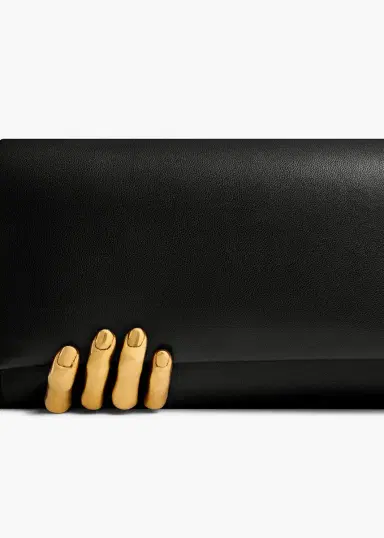 Khaite Sculpted Hand Clutch In Black Leather | Thumbnail 4 Khaite Sculpted Hand Clutch In Black Leather | Thumbnail 4