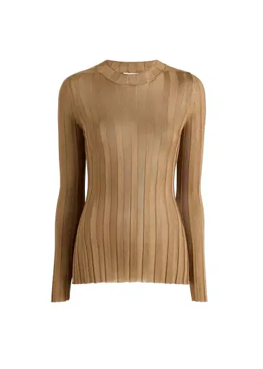 Khaite Cosette Top In Carob | Thumbnail 1 Khaite Cosette Top In Carob | Thumbnail 1