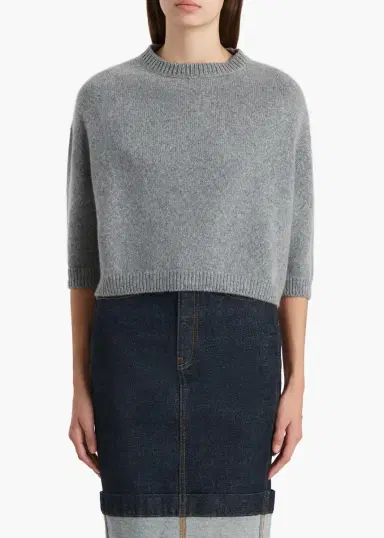 Khaite Sabina Sweater In Fog | Thumbnail 3 Khaite Sabina Sweater In Fog | Thumbnail 3