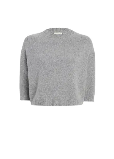 Khaite Sabina Sweater In Fog | Thumbnail 1 Khaite Sabina Sweater In Fog | Thumbnail 1