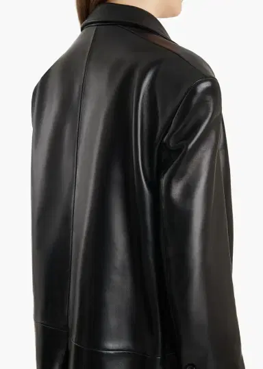 Khaite Palto Jacket In Black Leather | Thumbnail 6 Khaite Palto Jacket In Black Leather | Thumbnail 6