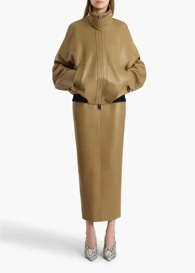 Khaite Winton Skirt In Golden Ochre | Thumbnail 2 Khaite Winton Skirt In Golden Ochre | Thumbnail 2