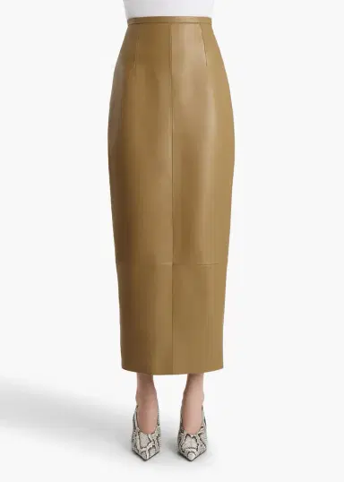 Khaite Winton Skirt In Golden Ochre | Thumbnail 3 Khaite Winton Skirt In Golden Ochre | Thumbnail 3