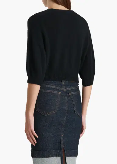 Khaite Lorelai Sweater In Black | Thumbnail 4 Khaite Lorelai Sweater In Black | Thumbnail 4