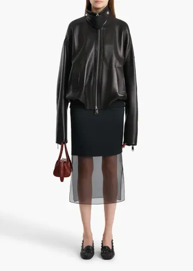 Khaite Sybil Skirt In Black | Thumbnail 2 Khaite Sybil Skirt In Black | Thumbnail 2