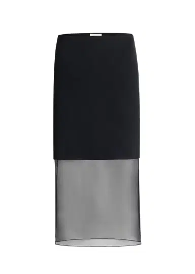 Khaite Sybil Skirt In Black | Thumbnail 1 Khaite Sybil Skirt In Black | Thumbnail 1