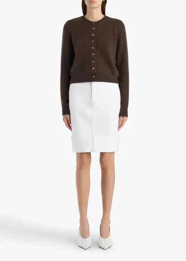 Khaite Everheart Cardigan In Coffee | Thumbnail 2 Khaite Everheart Cardigan In Coffee | Thumbnail 2