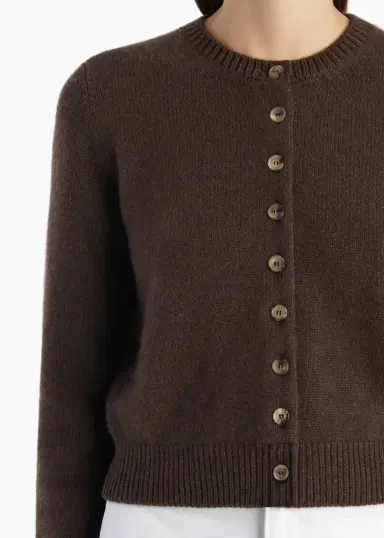 Khaite Everheart Cardigan In Coffee | Thumbnail 5 Khaite Everheart Cardigan In Coffee | Thumbnail 5