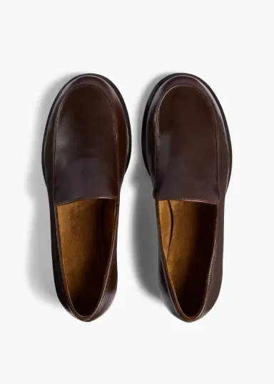Khaite Miles Loafer In Vintage Brown Leather | Thumbnail 3 Khaite Miles Loafer In Vintage Brown Leather | Thumbnail 3