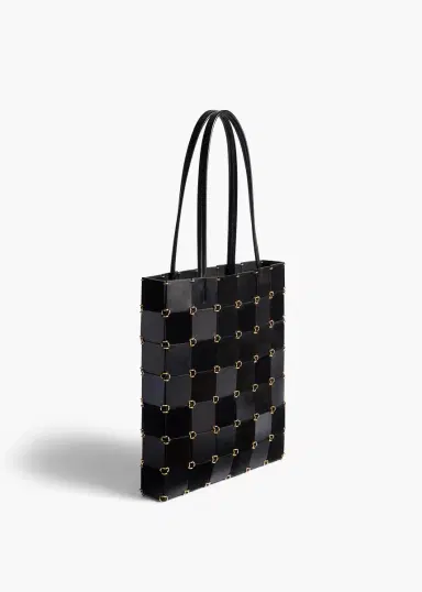 Khaite Small Emma Tote In Black Haircalf Multi Leather | Thumbnail 2 Khaite Small Emma Tote In Black Haircalf Multi Leather | Thumbnail 2