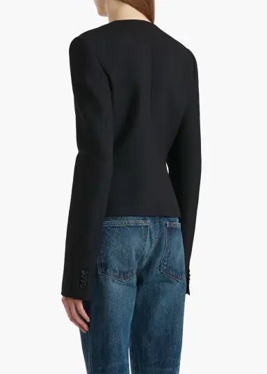 Khaite Nara Jacket In Black | Thumbnail 4 Khaite Nara Jacket In Black | Thumbnail 4