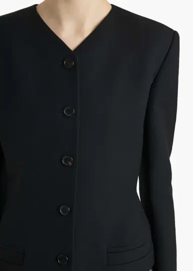 Khaite Nara Jacket In Black | Thumbnail 5 Khaite Nara Jacket In Black | Thumbnail 5