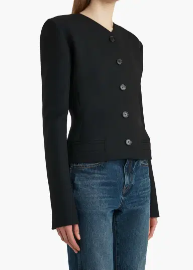 Khaite Nara Jacket In Black | Thumbnail 6 Khaite Nara Jacket In Black | Thumbnail 6