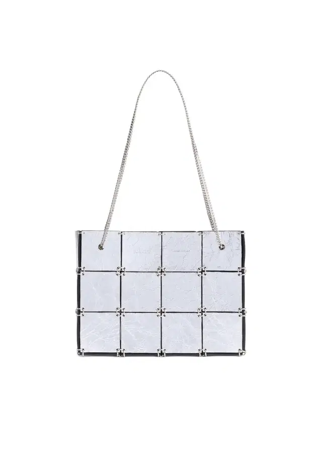 Mini Emma Bag In Silver Metallic Leather Mini Emma Bag In Silver Metallic Leather