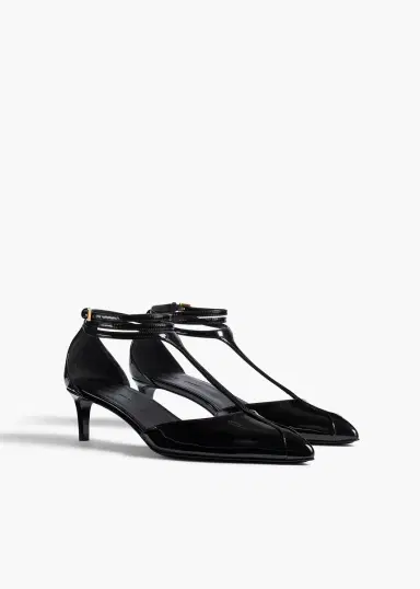 Khaite Mia Pump In Black Patent Leather | Thumbnail 2 Khaite Mia Pump In Black Patent Leather | Thumbnail 2