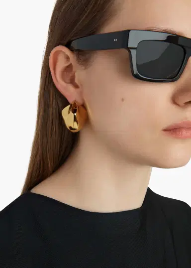 Khaite Medium Lotus Earrings In Gold | Thumbnail 3 Khaite Medium Lotus Earrings In Gold | Thumbnail 3