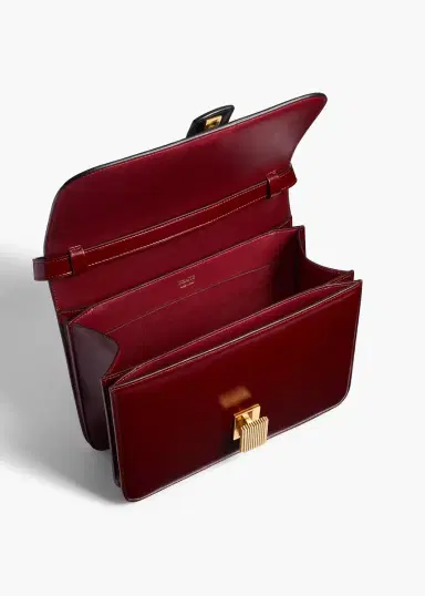 Khaite Blake Crossbody Bag In Zebra Print Haircalf And Oxblood Leather | Thumbnail 3 Khaite Blake Crossbody Bag In Zebra Print Haircalf And Oxblood Leather | Thumbnail 3