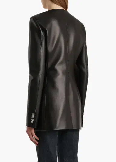 Khaite Naran Jacket In Black Leather | Thumbnail 4 Khaite Naran Jacket In Black Leather | Thumbnail 4