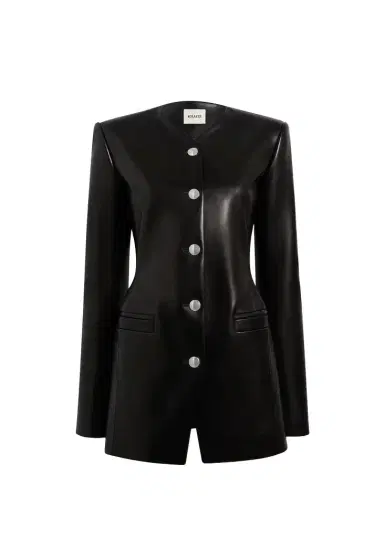 Khaite Naran Jacket In Black Leather | Thumbnail 1 Khaite Naran Jacket In Black Leather | Thumbnail 1