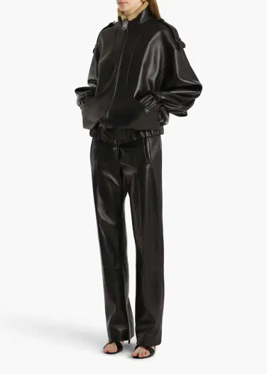 Khaite Miles Pant In Black Leather | Thumbnail 2 Khaite Miles Pant In Black Leather | Thumbnail 2