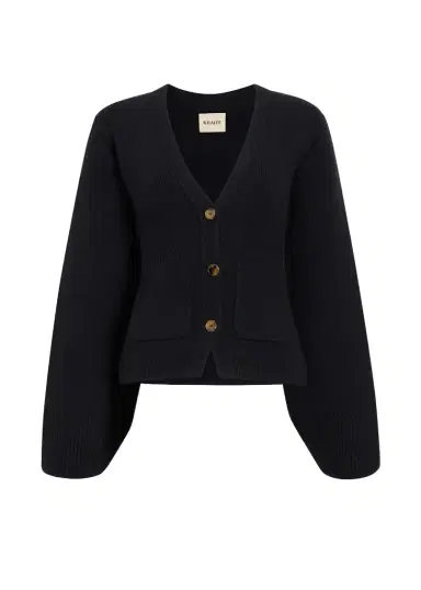 Khaite Scarlet Cardigan In Black | Thumbnail 1 Khaite Scarlet Cardigan In Black | Thumbnail 1