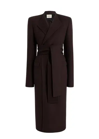 Khaite Jelson Coat In Dark Brown | Thumbnail 1 Khaite Jelson Coat In Dark Brown | Thumbnail 1