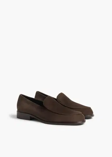 Khaite Miles Loafer In Ebano Suede | Thumbnail 2 Khaite Miles Loafer In Ebano Suede | Thumbnail 2