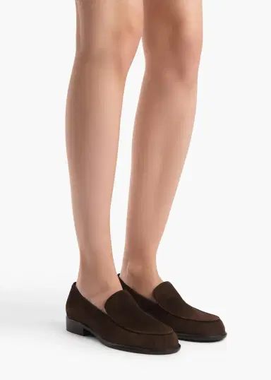 Khaite Miles Loafer In Ebano Suede | Thumbnail 4 Khaite Miles Loafer In Ebano Suede | Thumbnail 4