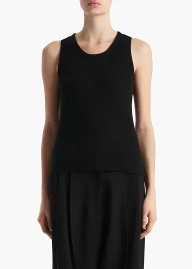 Khaite Isha Top In Black Silk Cashmere Jersey | Thumbnail 3 Khaite Isha Top In Black Silk Cashmere Jersey | Thumbnail 3