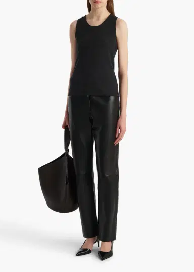 Khaite Isha Top In Charcoal Silk Cashmere Jersey | Thumbnail 2 Khaite Isha Top In Charcoal Silk Cashmere Jersey | Thumbnail 2