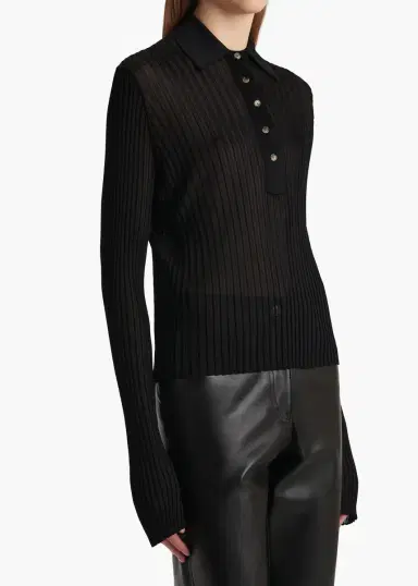 Khaite Vin Top In Black | Thumbnail 5 Khaite Vin Top In Black | Thumbnail 5