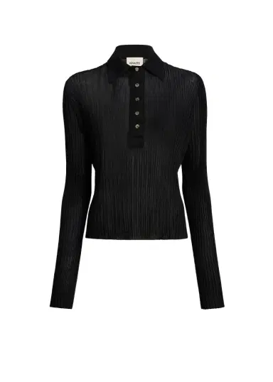 Khaite Vin Top In Black | Thumbnail 1 Khaite Vin Top In Black | Thumbnail 1