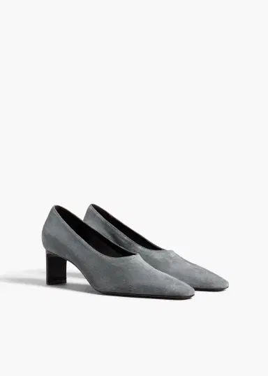 Khaite Cecilia Pump In Grey Suede | Thumbnail 2 Khaite Cecilia Pump In Grey Suede | Thumbnail 2
