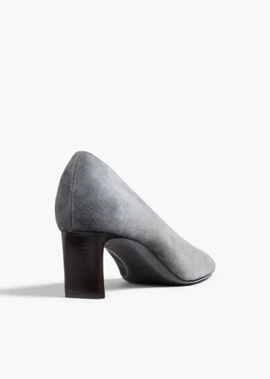 Khaite Cecilia Pump In Grey Suede | Thumbnail 3 Khaite Cecilia Pump In Grey Suede | Thumbnail 3