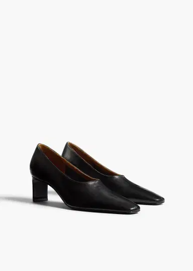 Khaite Cecilia Pump In Black Leather | Thumbnail 2 Khaite Cecilia Pump In Black Leather | Thumbnail 2