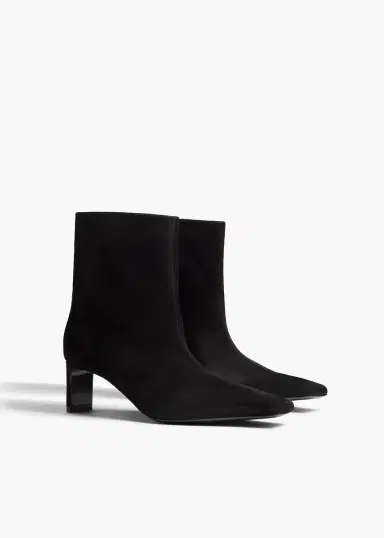Khaite Ona Ankle Boot In Black Suede | Thumbnail 2 Khaite Ona Ankle Boot In Black Suede | Thumbnail 2