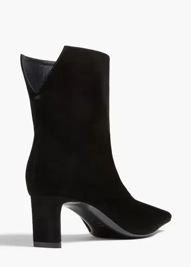 Khaite Ona Ankle Boot In Black Suede | Thumbnail 3 Khaite Ona Ankle Boot In Black Suede | Thumbnail 3