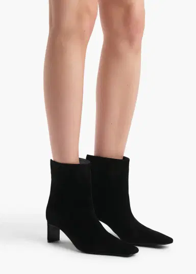 Khaite Ona Ankle Boot In Black Suede | Thumbnail 5 Khaite Ona Ankle Boot In Black Suede | Thumbnail 5