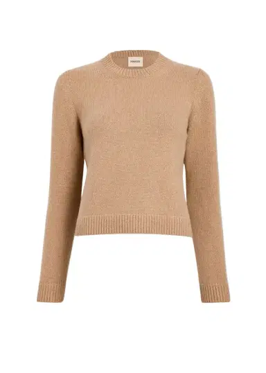 Khaite Leta Sweater In Biscotti | Thumbnail 1 Khaite Leta Sweater In Biscotti | Thumbnail 1